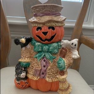 🎃Fitz and Floyd Omnibus Scarecrow Cookie Jar🎃